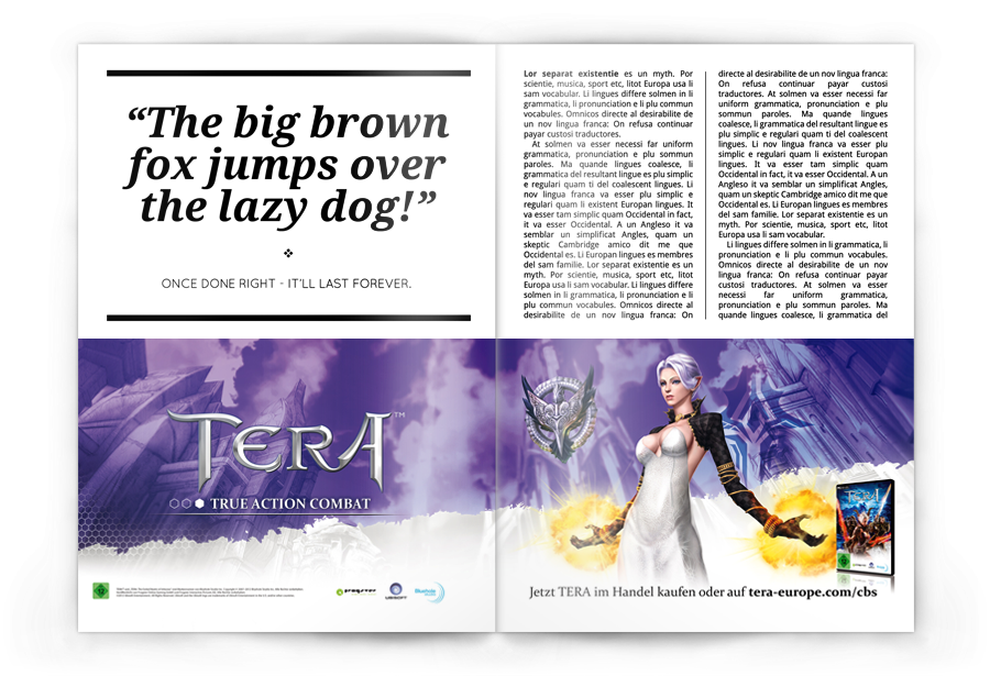 print ad portfolio-gfx